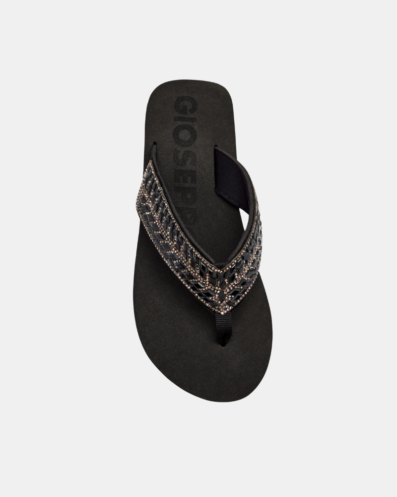 Sandalias De dedo Abiertas Chancletas Mujer GIOSEPPO Negro 71994 DEVICES