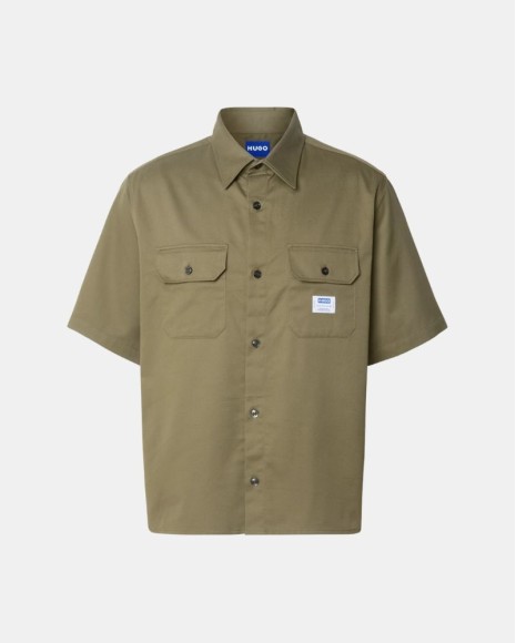 Camisas Manga corta Hombre HUGO Verde 50517871 EKYNO