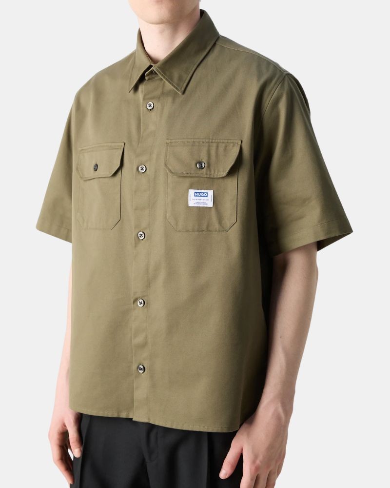 Camisas Manga corta Hombre HUGO Verde 50517871 EKYNO