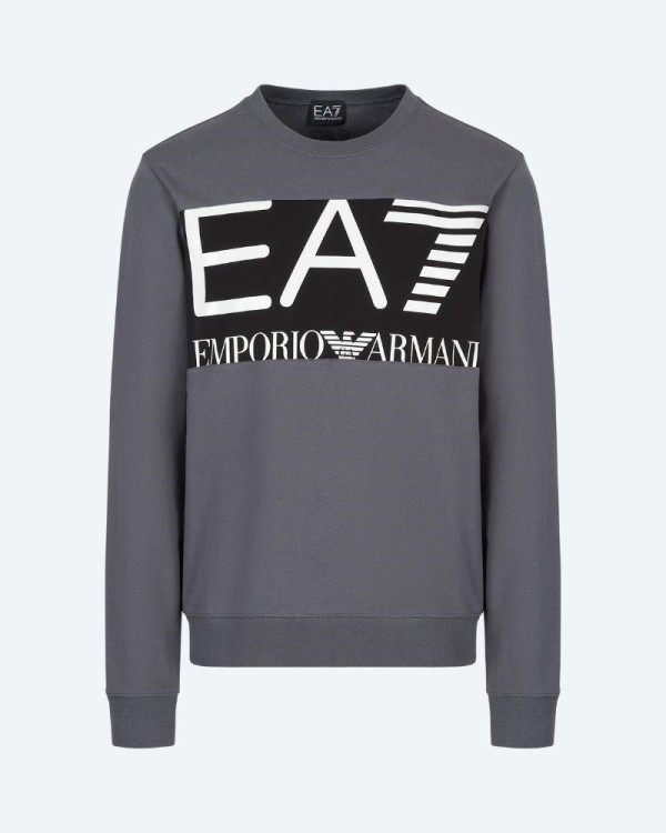 EA7 6LPM51 PJFGZ  Sudaderas Manga larga Sin capucha Hombre Gris