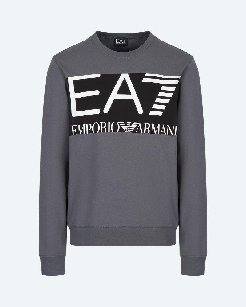 EA7 6LPM51 PJFGZ  Sweatshirt Manga comprida Sem capuz Homem Cinzento
