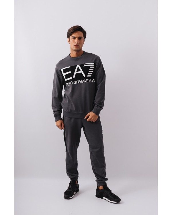 EA7 6LPM51 PJFGZ  Sweatshirt Manga comprida Sem capuz Homem Cinzento