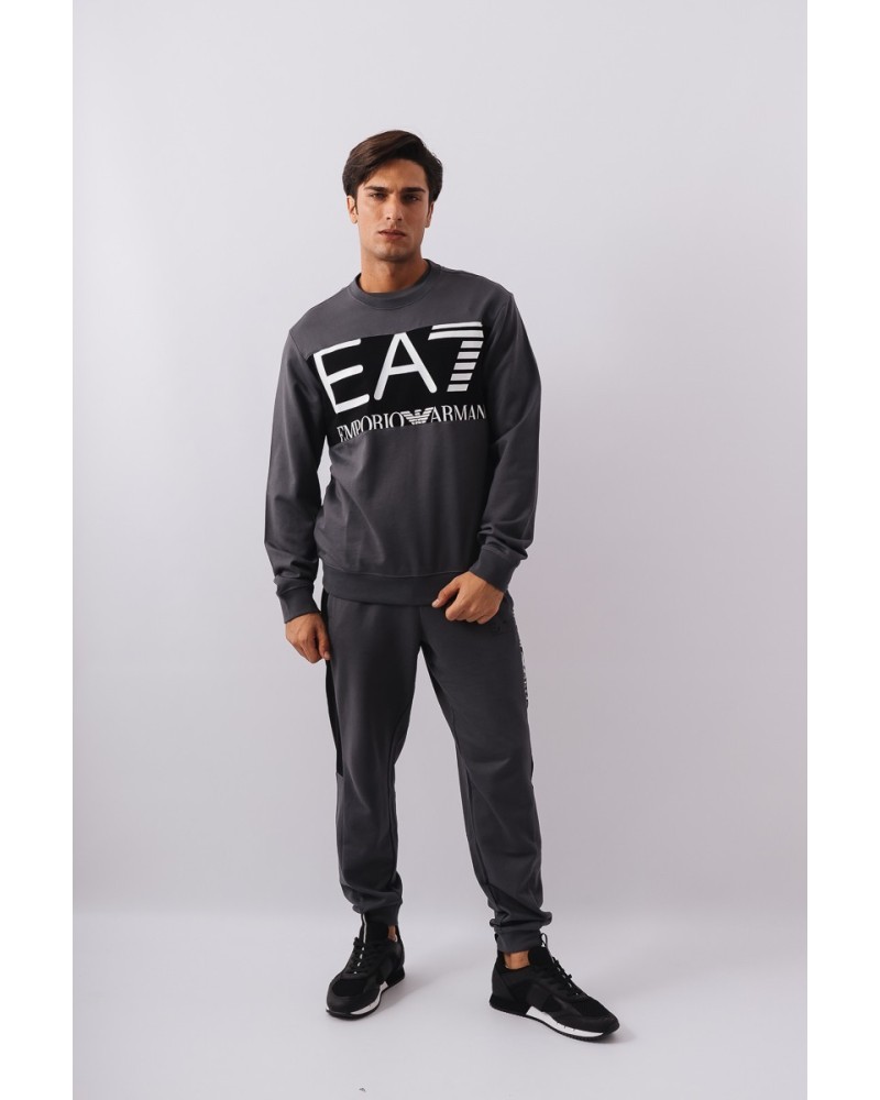 EA7 6LPM51 PJFGZ  Sweatshirt Manga comprida Sem capuz Homem Cinzento