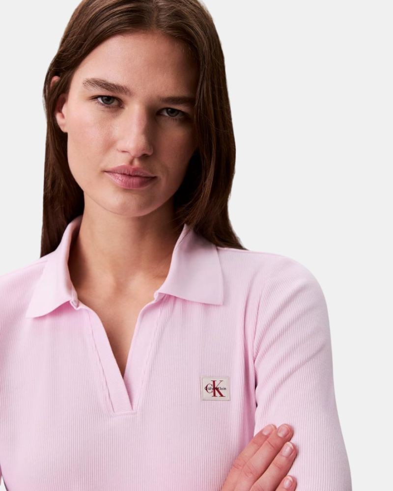 Camisetas Manga larga Mujer CALVIN KLEIN Rosa LV047E203GTN9