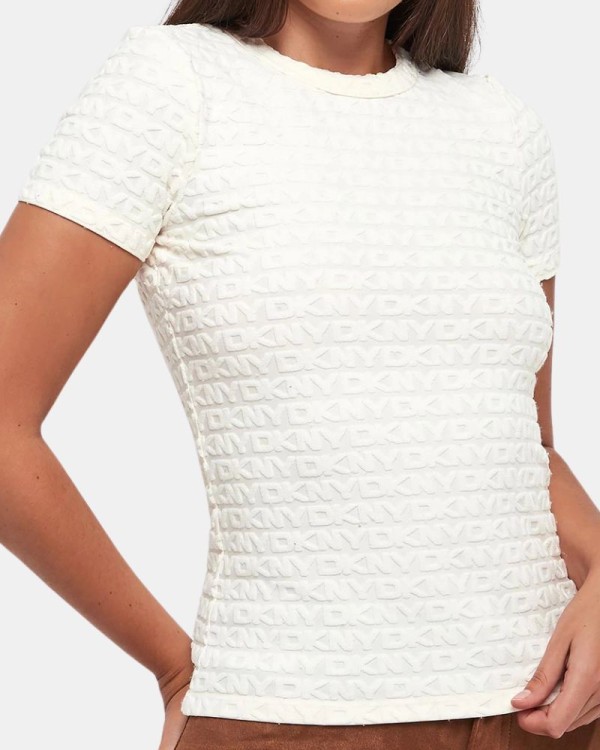 Camisetas Manga corta Mujer DKNY Beige DJ5T1571