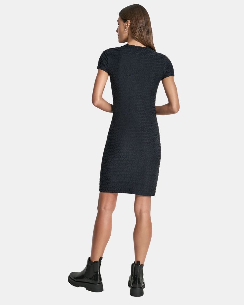 Vestidos  Manga corta Mujer DKNY Negro DJ6D9168
