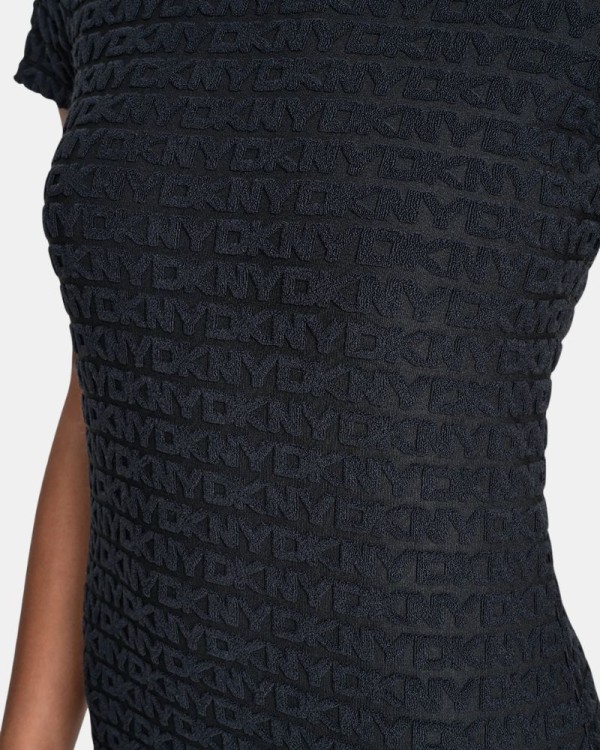 Vestidos  Manga corta Mujer DKNY Negro DJ6D9168