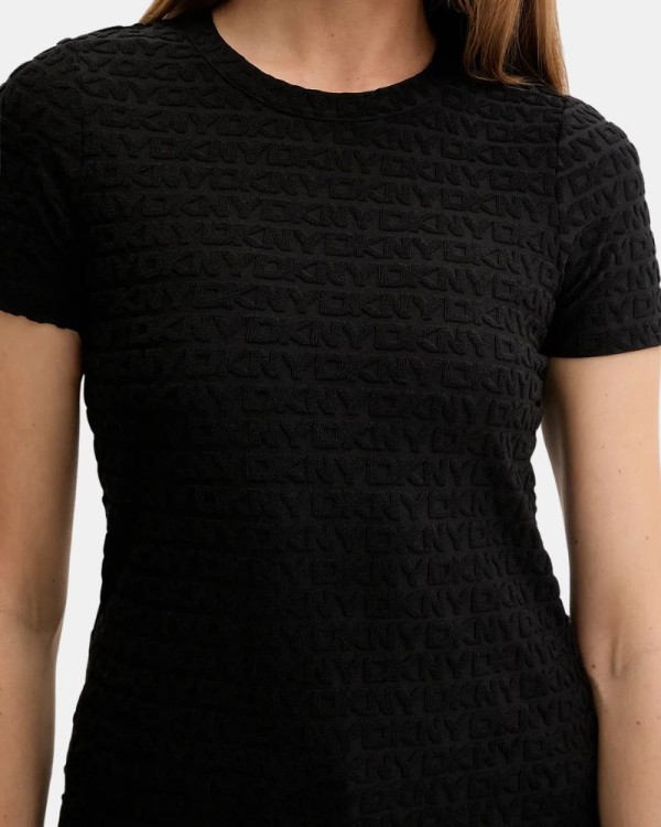 Camisetas Manga corta Mujer DKNY Negro DJ5T1571