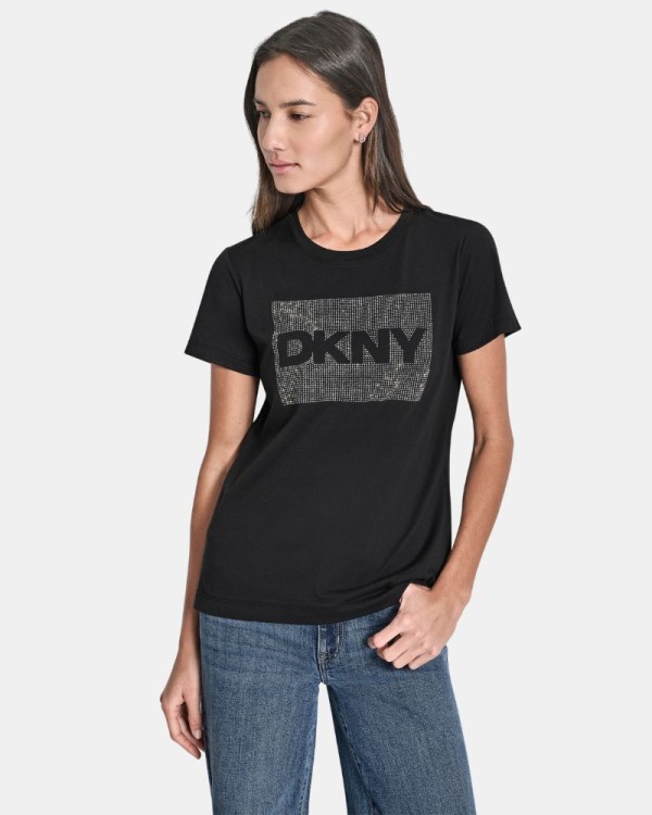 Camisetas Manga corta Mujer DKNY Negro DJ6T1701