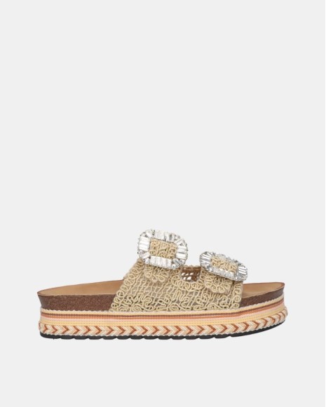 Sandalias Abiertas Mujer LA STRADA Oro 2581513