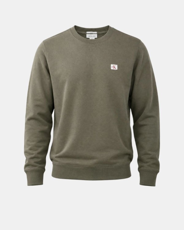 Sweatshirts sem capuz para homem CALVIN KLEIN Verde LV04RG268GLDY