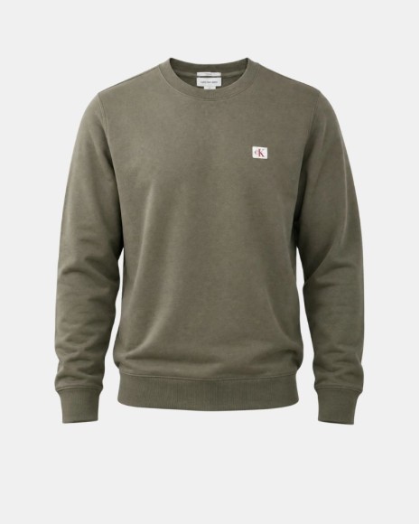 Sudaderas Sin capucha Hombre CALVIN KLEIN Verde LV04RG268GLDY