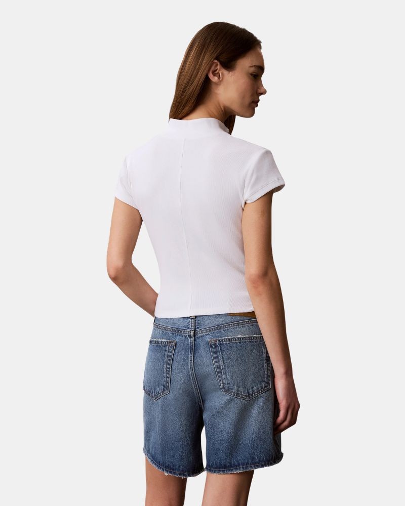 Camisetas Manga corta Mujer CALVIN KLEIN Blanco LV047G240GYAF