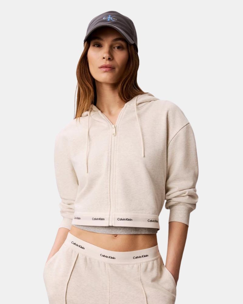 Chaqueta Hoodie Mujer CALVIN KLEIN Beige LV047G252GP4P