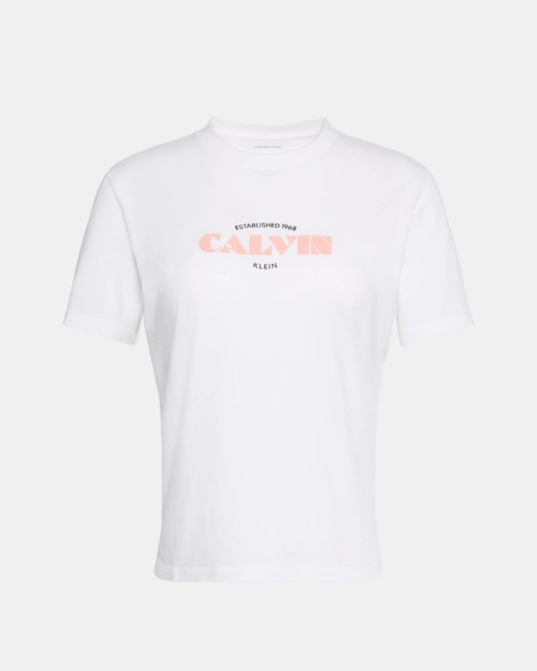 Camisetas Manga corta Mujer CALVIN KLEIN Blanco LV047G807GYAF