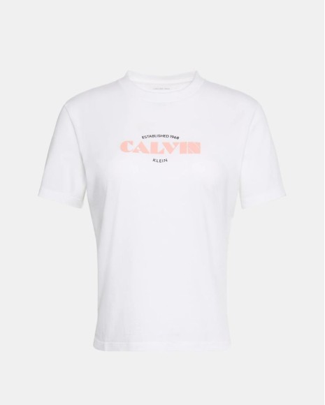Camisetas Manga corta Mujer CALVIN KLEIN Blanco LV047G807GYAF