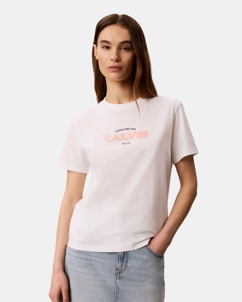 Camisetas Manga corta Mujer CALVIN KLEIN Blanco LV047G807GYAF