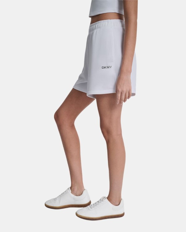 Pantalones Chándal Bermudas Mujer DKNY Blanco DP6S5275