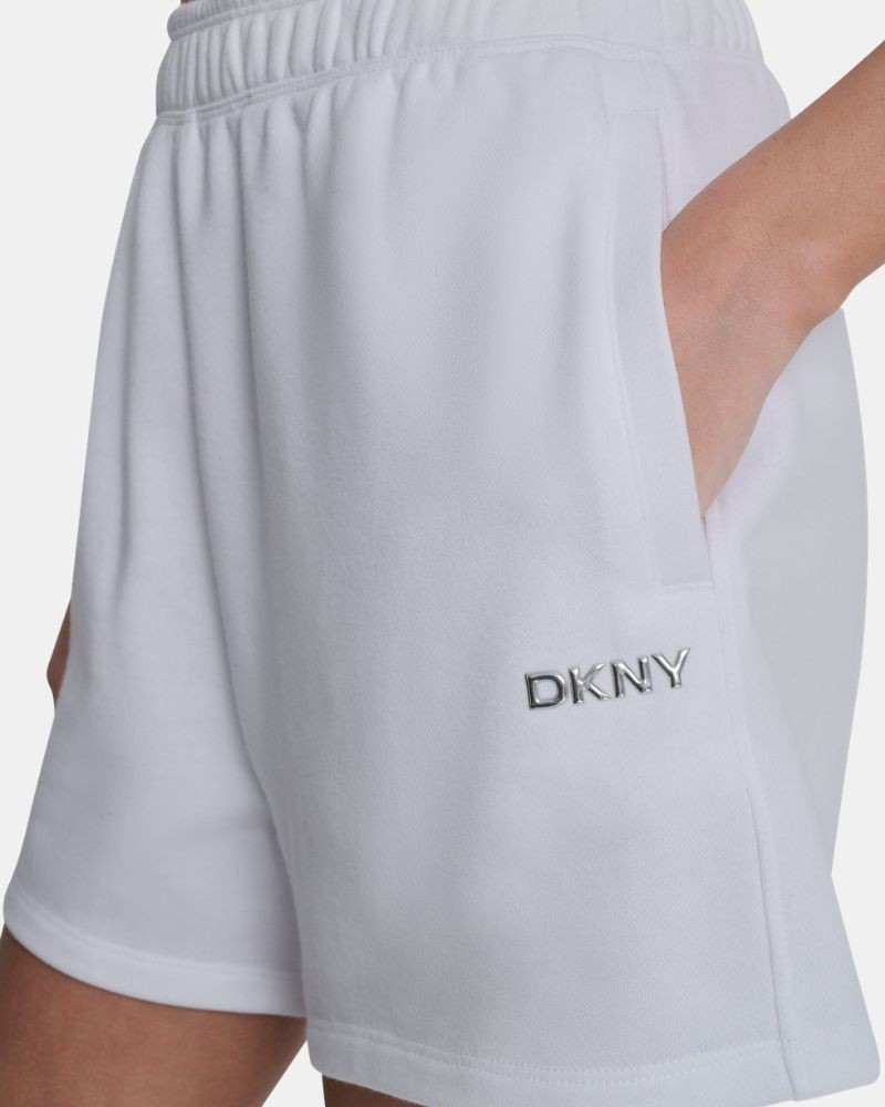 Pantalones Chándal Bermudas Mujer DKNY Blanco DP6S5275