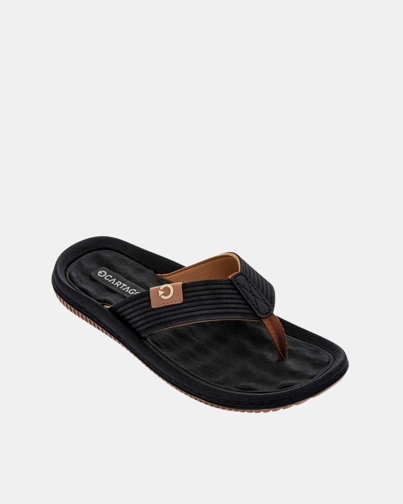 Sandalias De dedo Chancletas Hombre Cartago Negro 82614  CARTAGO DUNAS VI AD