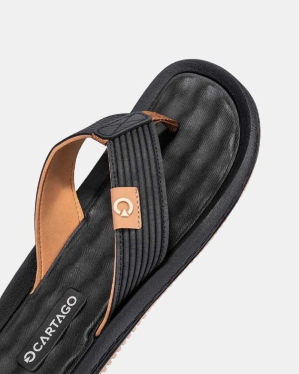Sandalias De dedo Chancletas Hombre Cartago Negro 82614  CARTAGO DUNAS VI AD
