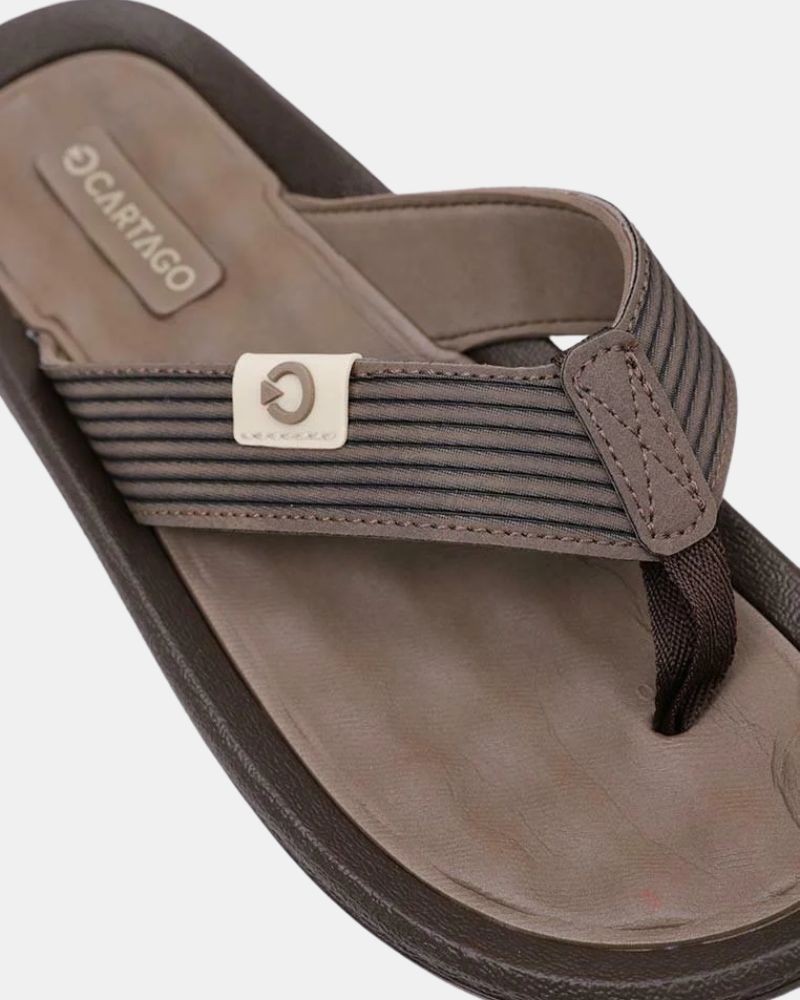 Sandalias De dedo Chancletas Hombre Cartago Marrón 82614  CARTAGO DUNAS VI AD