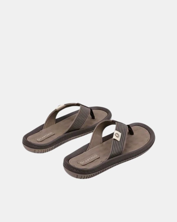 Sandalias De dedo Chancletas Hombre Cartago Marrón 82614  CARTAGO DUNAS VI AD