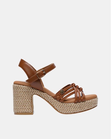 Sandalias Abiertas Rafia Mujer  Marrón CT51802 071 VALVAS NAPA