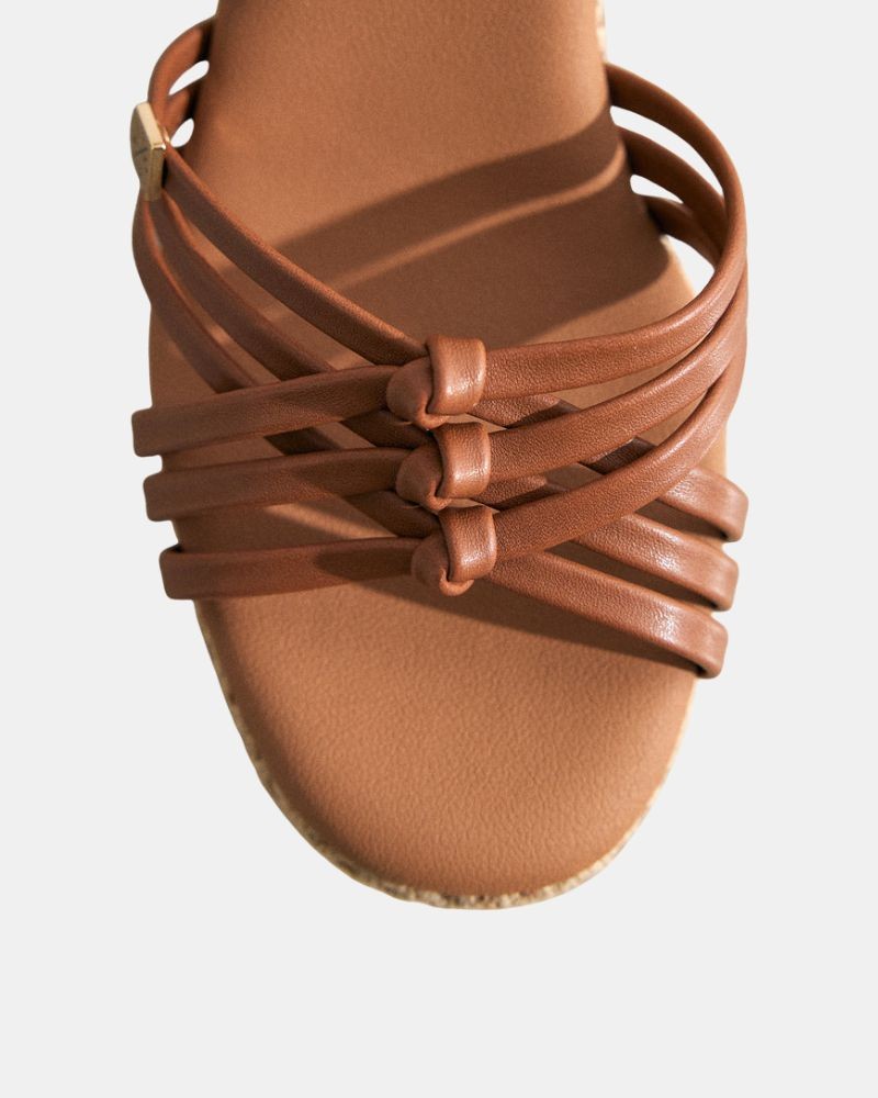 Sandalias Abiertas Rafia Mujer  Marrón CT51802 071 VALVAS NAPA
