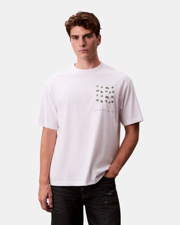 Camisetas Manga corta Hombre CALVIN KLEIN Blanco LV04RE806GYAA