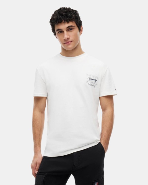 Camisetas Manga corta Hombre TOMMY HILFIGER Blanco DM0DM23177YBL