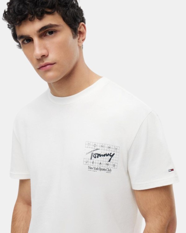 Camisetas Manga corta Hombre TOMMY HILFIGER Blanco DM0DM23177YBL