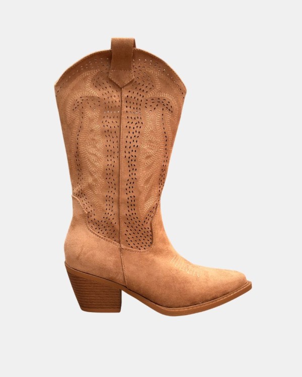 Botas Altas Cowboy Mujer RKS Taupe 353102