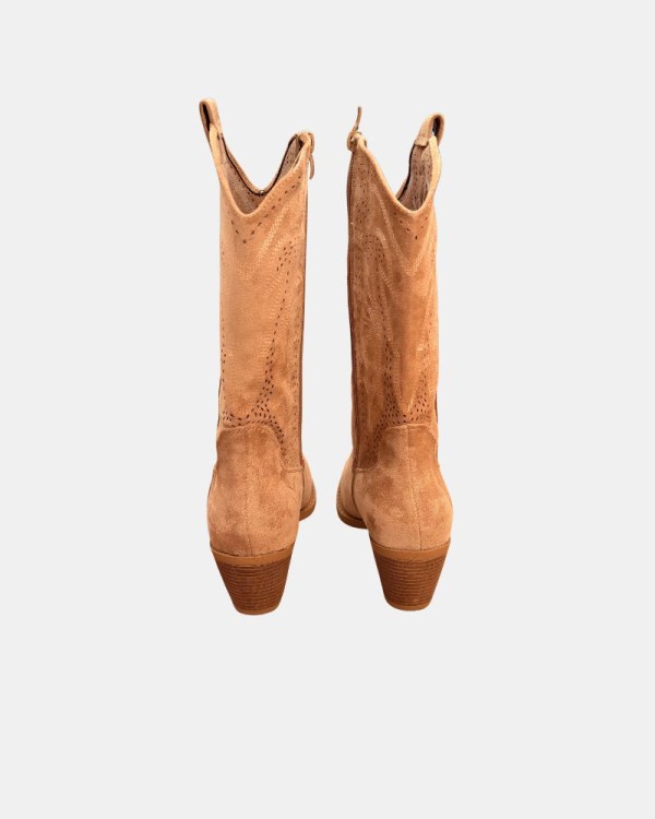 Botas Altas Cowboy Mujer RKS Taupe 353102