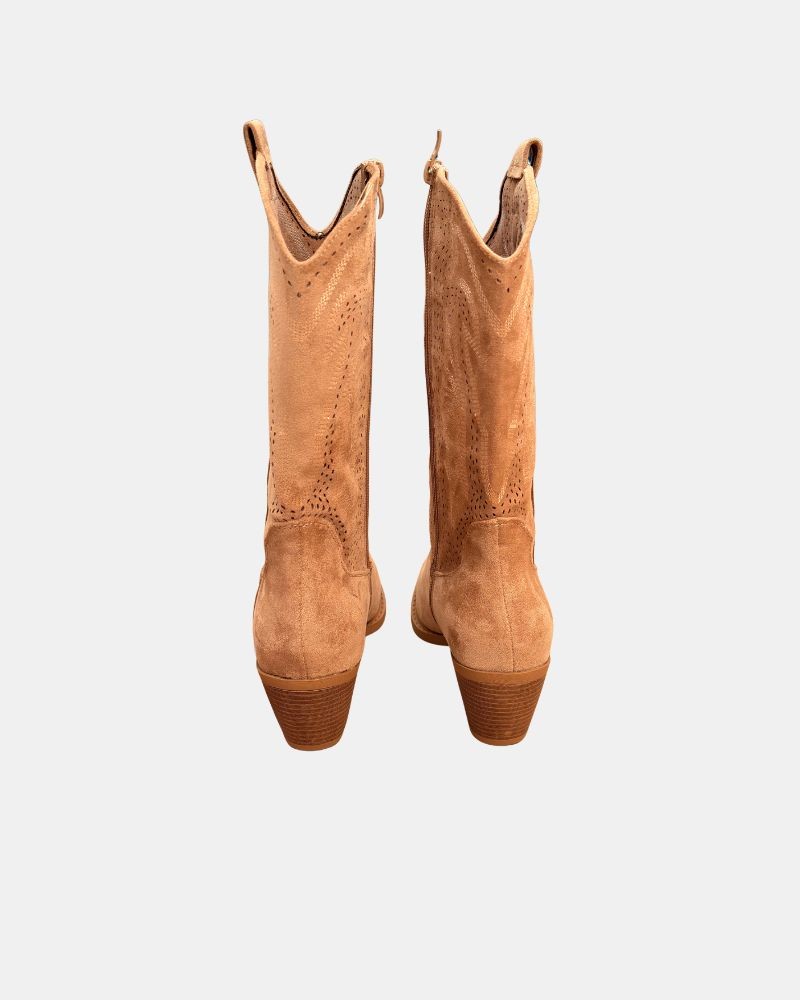 Botas Altas Cowboy Mujer RKS Taupe 353102