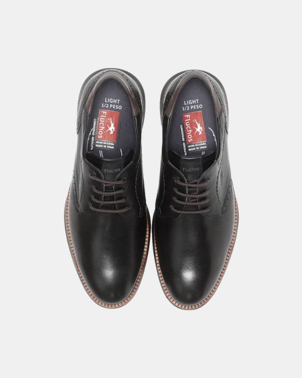 Zapatos Bajos Hombre FLUCHOS Negro F1351