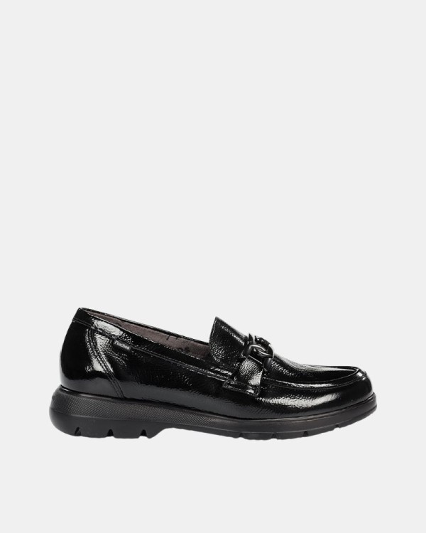 Zapatos Mocasines Bajos Mujer FLUCHOS Negro F1794