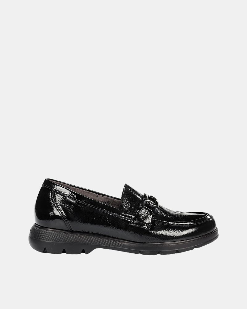 Zapatos Mocasines Bajos Mujer FLUCHOS Negro F1794