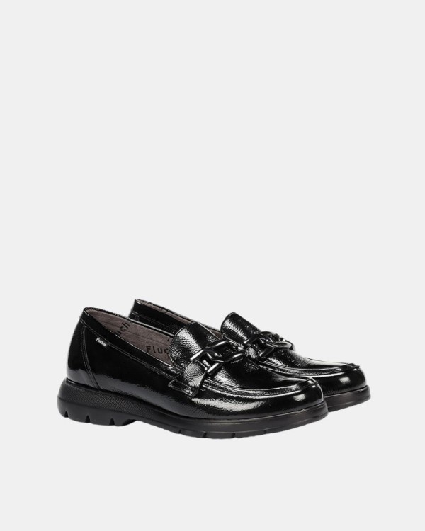 Zapatos Mocasines Bajos Mujer FLUCHOS Negro F1794