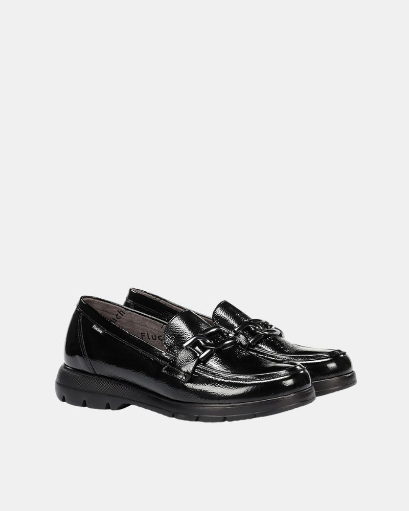 Zapatos Mocasines Bajos Mujer FLUCHOS Negro F1794