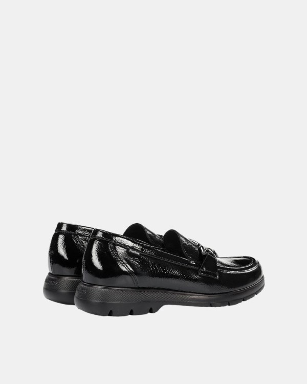 Zapatos Mocasines Bajos Mujer FLUCHOS Negro F1794