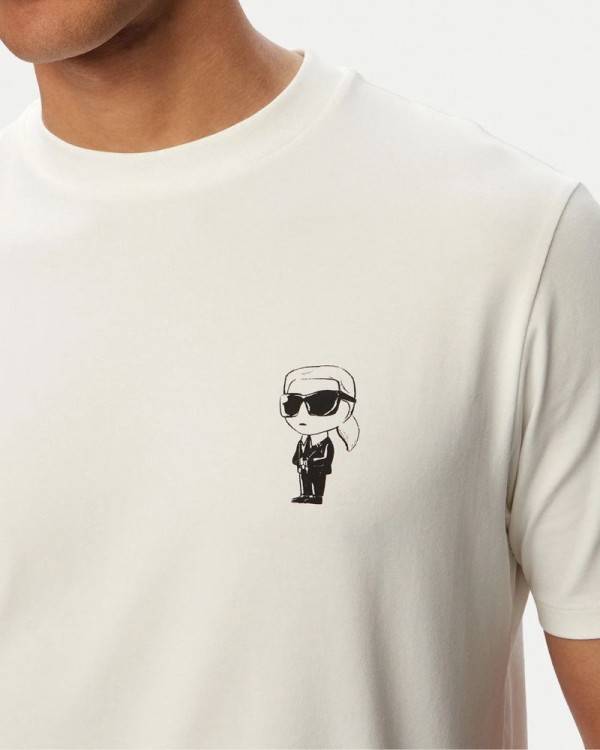 Camisetas Manga corta Hombre Karl Lagerfeld Blanco 755048 563235