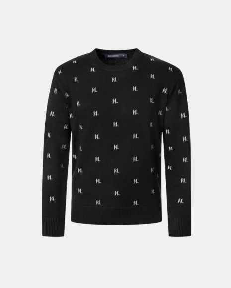 Jersey Manga larga Hombre Karl Lagerfeld Negro 655023 563303