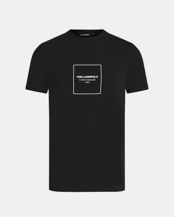 Camisetas Manga corta Hombre Karl Lagerfeld Negro 755033 563221