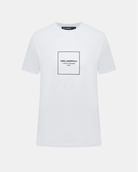 Camisetas Manga corta Hombre Karl Lagerfeld Blanco 755033 563221