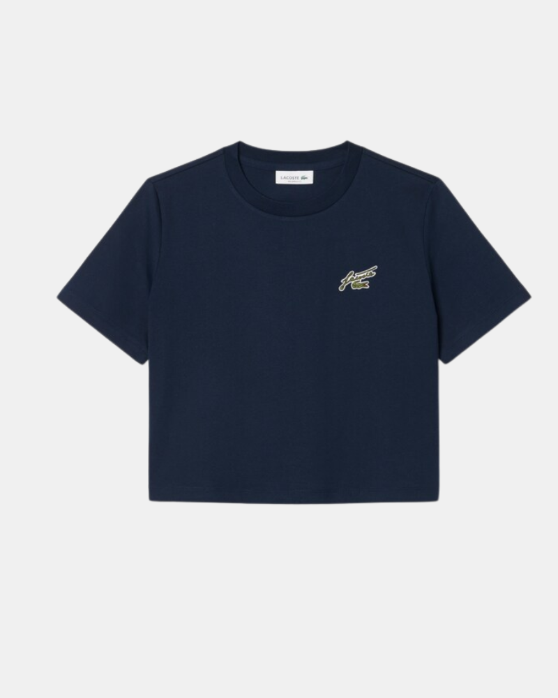 Camisetas Manga corta Mujer LACOSTE Azul TF0224