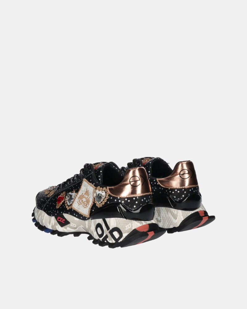 Sapatilhas Femininas EXE Pretas 134 211
