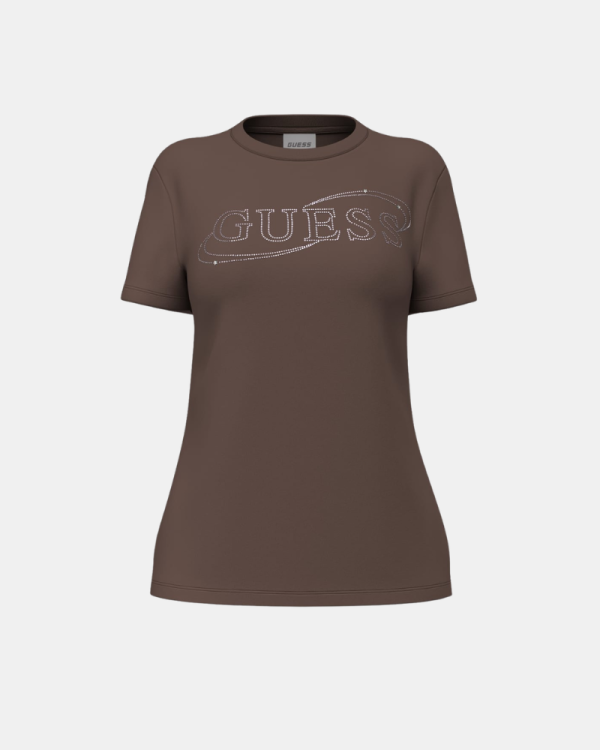 Camisetas Manga corta Mujer GUESS Marrón V6BI01 K6248
