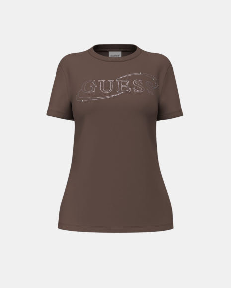 Camisetas Manga corta Mujer GUESS Marrón V6BI01 K6248