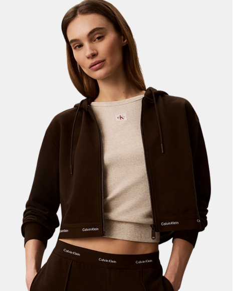 Abrigos Manga larga Mujer CALVIN KLEIN Marrón LV047G252GTO2